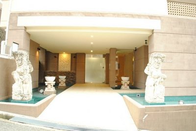 Entrance. Stylish Bali resort hotel-style entrance of