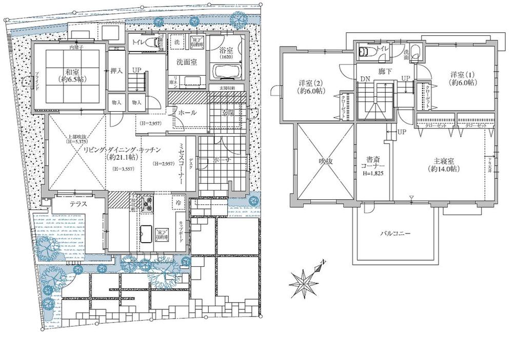 Floor plan. In addition to the undergrounding, 5.7m ~ Wide road 6.7m width of is such an open feeling and green space agreement, It has been made various efforts for the beautiful city planning.