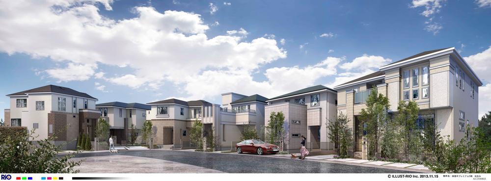 Rendering (appearance). In addition to the undergrounding, 5.7m ~ Wide road 6.7m width of is such an open feeling and green space agreement, It has been made various efforts for the beautiful city planning.