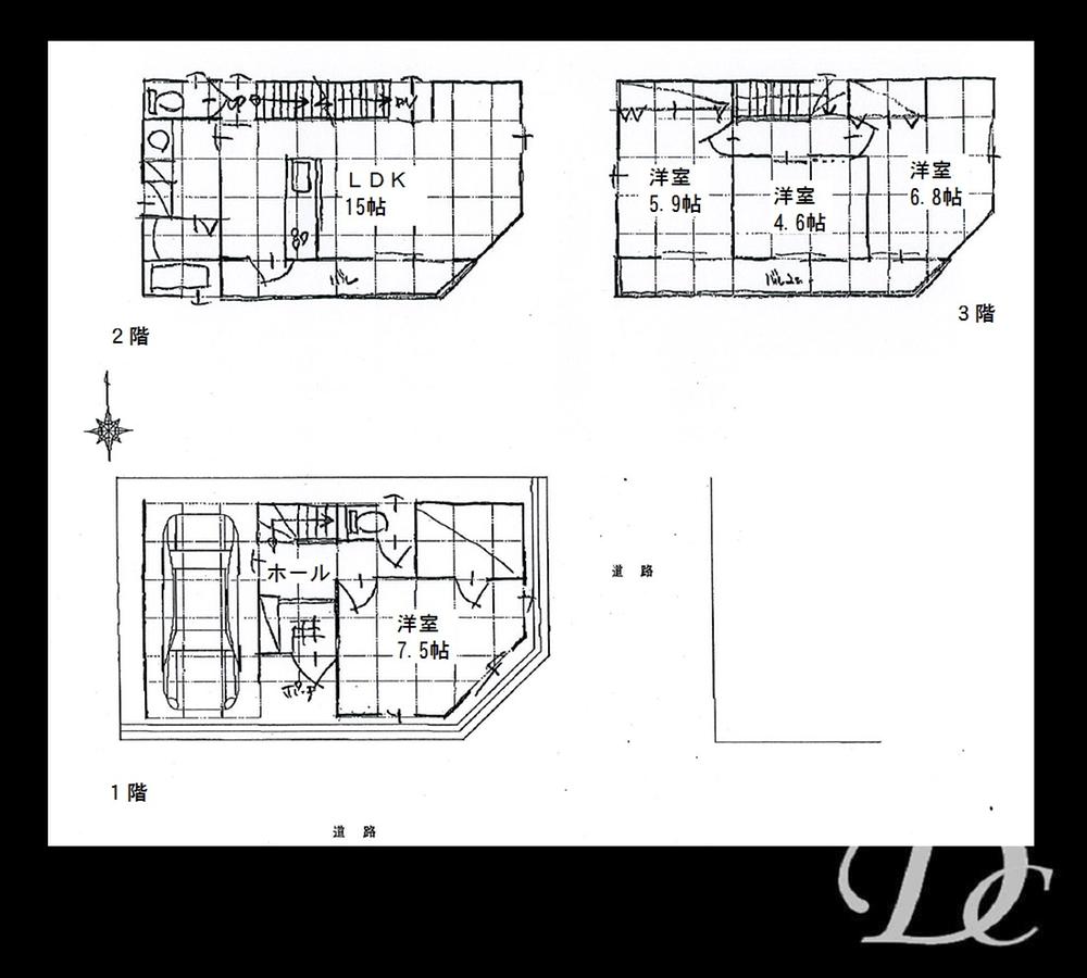Floor plan. 26,800,000 yen, 4LDK, Land area 59.6 sq m , Building area 100.72 sq m