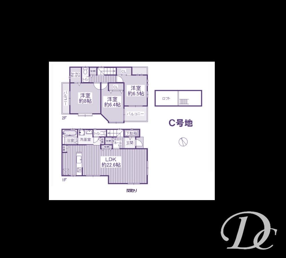 Floor plan. 31,800,000 yen, 3LDK, Land area 151.37 sq m , Building area 101.44 sq m
