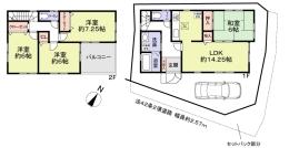 Floor plan. 33,900,000 yen, 4LDK, Land area 94.49 sq m , Building area 94.76 sq m