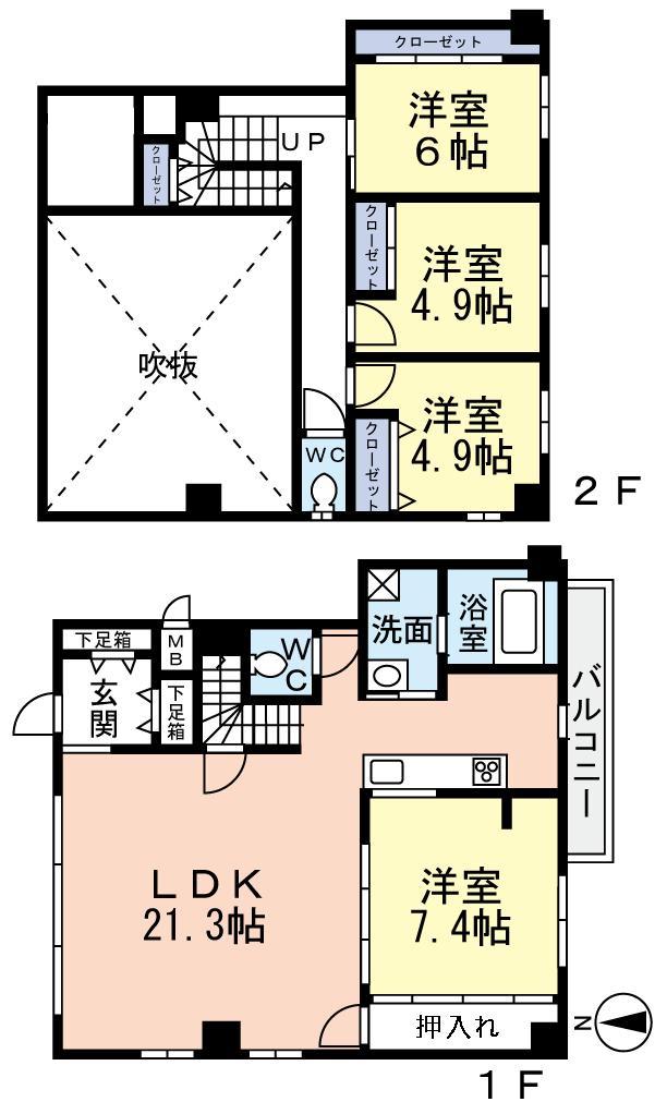 Floor plan. 4LDK, Price 39,500,000 yen, Footprint 100.35 sq m ◆ The room is also a shiny because of the pre-renovation