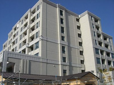 Building appearance. European beautiful and stylish appearance of style.