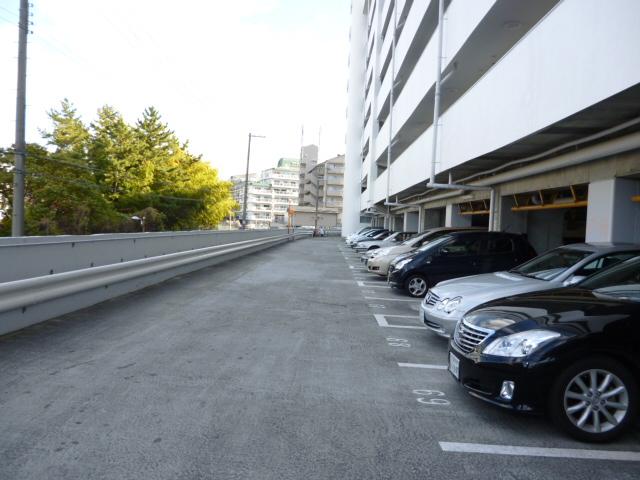Parking lot. Common areas