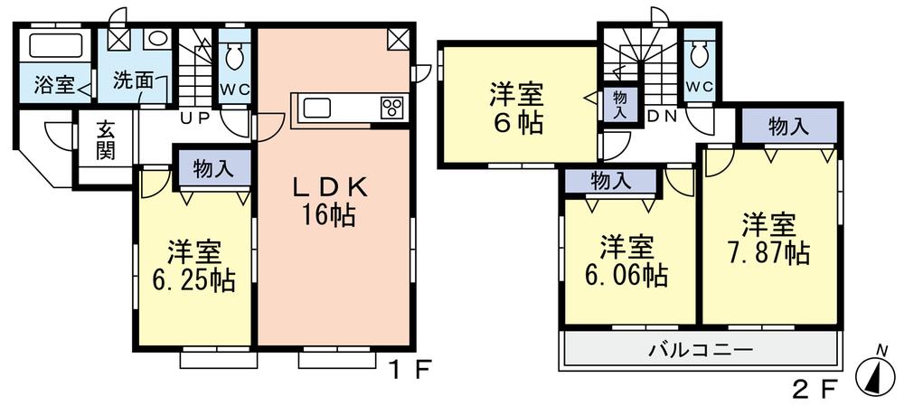 Floor plan. 36,800,000 yen, 4LDK, Land area 103.09 sq m , Building area 99.36 sq m
