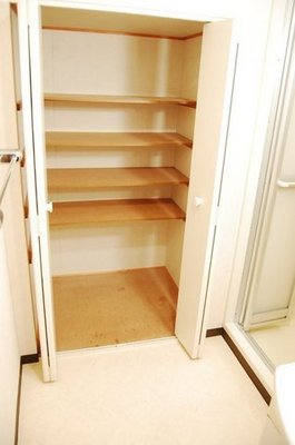 Washroom. There is a large storage in the dressing room.