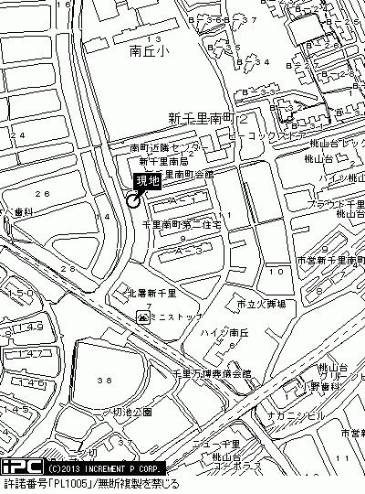 Local guide map ■ It is close to the two-Roh Setsuchi. Local guide map