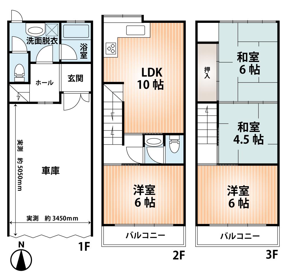 Floor plan. 13 million yen, 4LDK, Land area 38.18 sq m , Building area 93.3 sq m