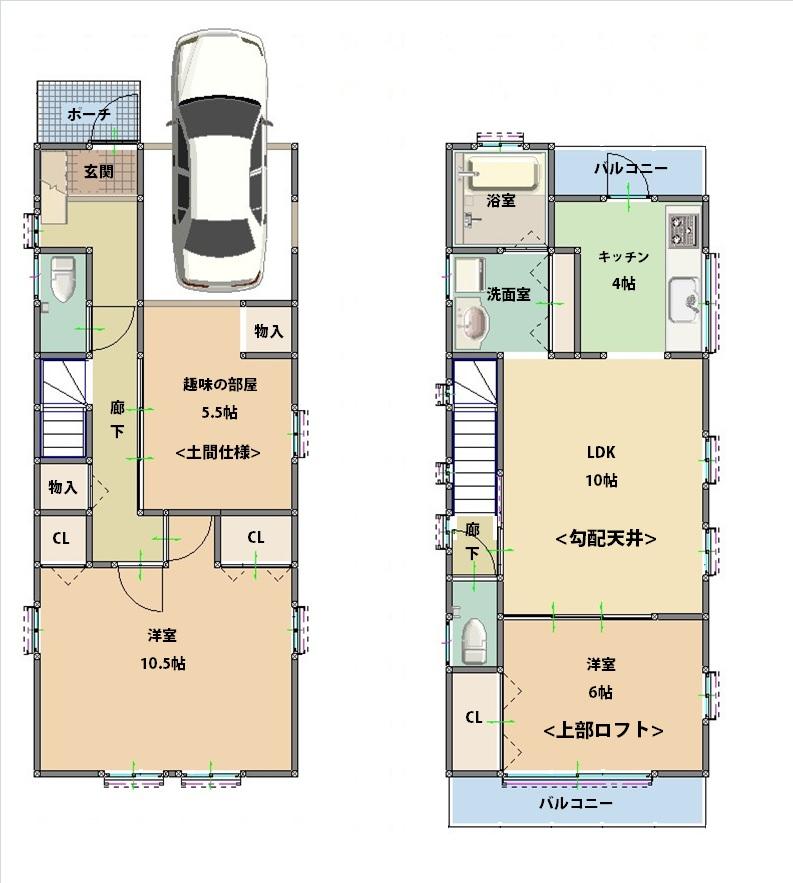 Floor plan. 33,900,000 yen, 3LDK, Land area 83.22 sq m , Building area 96.88 sq m