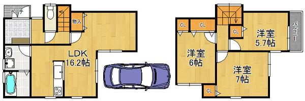 Floor plan. 28,900,000 yen, 3LDK, Land area 89.91 sq m , Building area 82.21 sq m barrier-free of human-friendly home