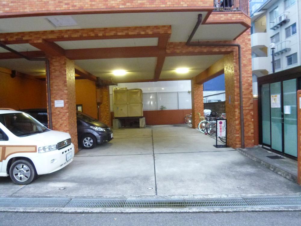 Parking lot. Common areas