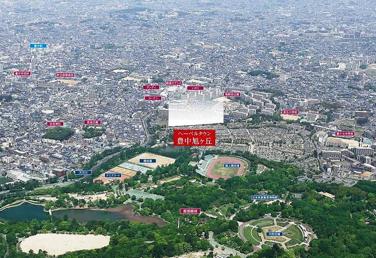 aerial photograph. It is seen from the sky site (April 2008) Shooting