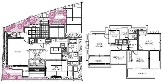 Floor plan. In addition to the undergrounding, 5.7m ~ Wide road 6.7m width of is such an open feeling and green space agreement, It has been made various efforts for the beautiful city planning.
