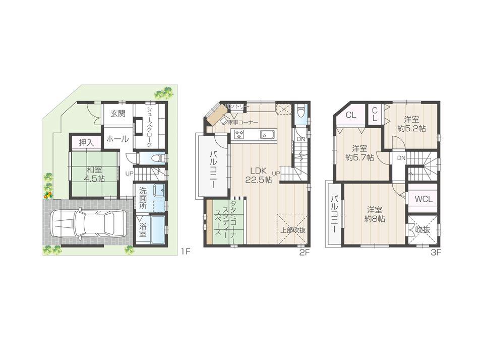 Building plan example (floor plan). Our office in Esaka. There rental corners and Children's Playground of the architectural magazine, Also equipped with nursing room. Please join us feel free to.