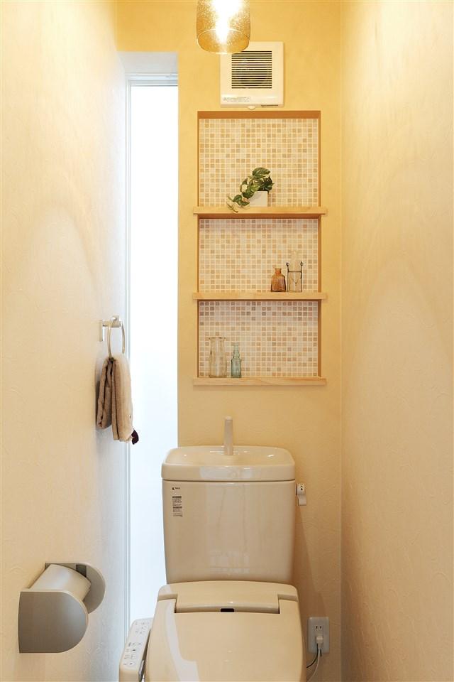 Building plan example (introspection photo).  [Our construction cases] Also coordination as one of the room toilet. Since there is provided a niche, And decorate the goods, Day-to-day of fun is the one more likely to.