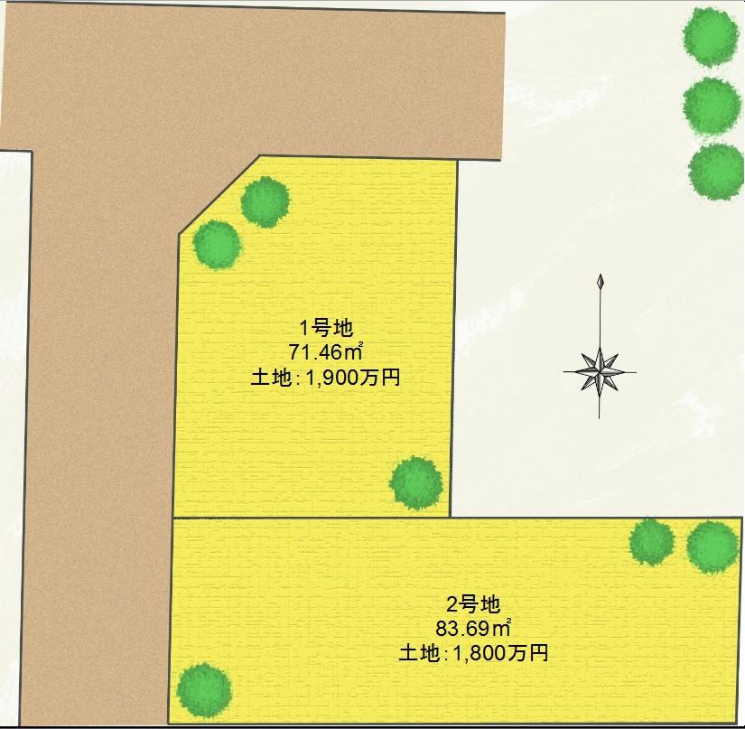 The entire compartment Figure. All two-compartment. The streets have been completed Healing Garden Phase 1 or later, Also it is just a little larger. Outside 構計 picture Ya was a "healing" to the theme, Such as a night-light to bring the peace of mind of the street at night, Ingenuity is plenty.