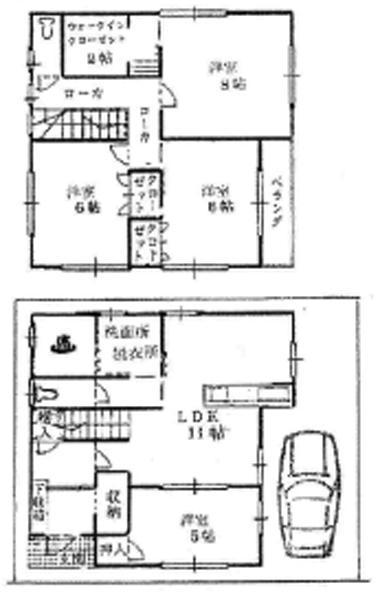 Floor plan. 32,800,000 yen, 4LDK, Land area 80.82 sq m , Building area 96.88 sq m