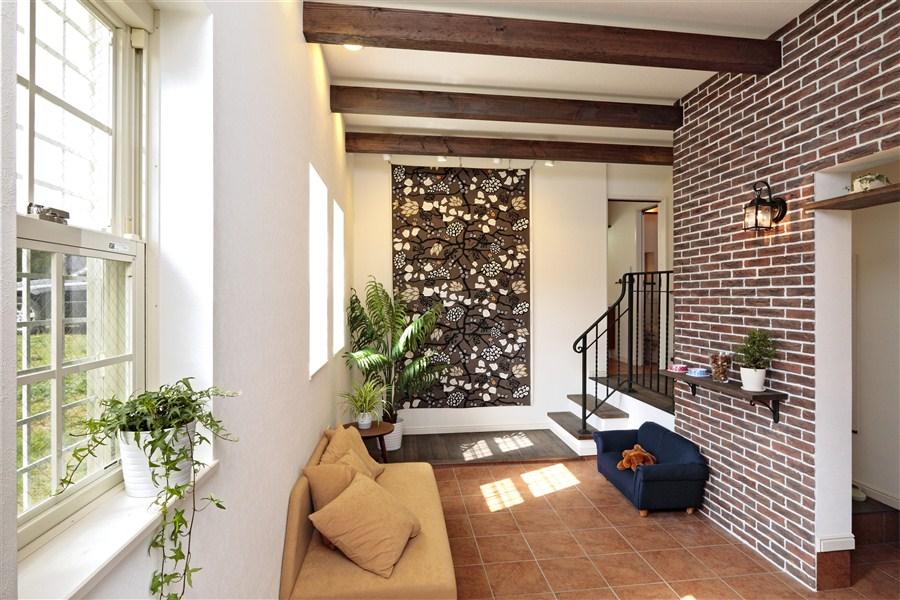 Building plan example (introspection photo).  [Our construction cases] It opened the entrance door, Hat salon breathtaking. Or from playing here in doggy, Stroller has become in various play space with or can be stored as it is.