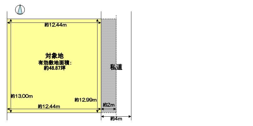 Compartment figure. Land price 41 million yen, Land area 161.58 sq m