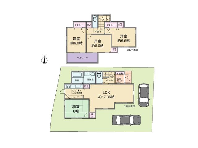 Floor plan. (No. 2 locations), Price 33,300,000 yen, 4LDK, Land area 112.16 sq m , Building area 94.77 sq m