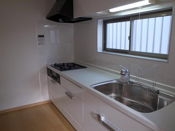 Kitchen. Easy-to-use wide type of kitchen