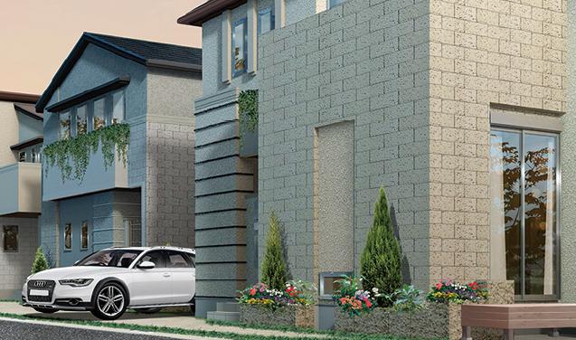 Other Equipment. The outer wall, Use the tiles that feeling of luxury. A unique shadow, Glamorous and beautiful, Show me the landscape of the city more elegant. Also, Use the granite to the outer wall as an accent. Unity of the whole city is kept, We aim to calm streets making.