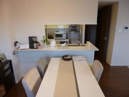 Living. Towards from living side in the kitchen