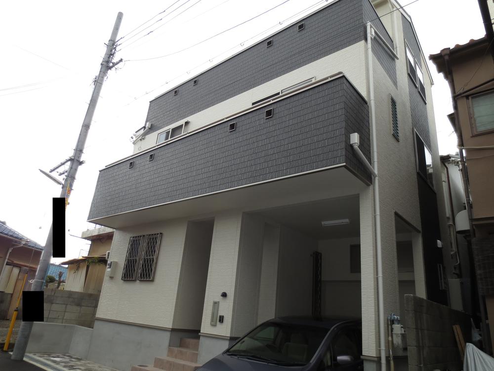 Local appearance photo. Kasuga-cho, newly built single-family There car space. Your preview possible