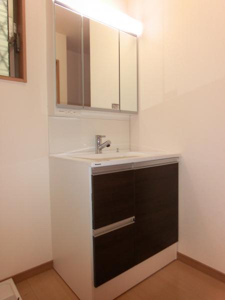 Wash basin, toilet. Vanity full of cleanliness