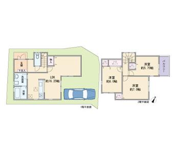 Floor plan. (No. 1 point), Price 28,900,000 yen, 3LDK, Land area 89.91 sq m , Building area 82.21 sq m