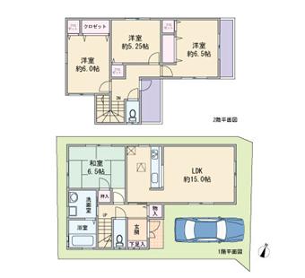 Floor plan. (No. 2 locations), Price 30,900,000 yen, 4LDK, Land area 90.51 sq m , Building area 94.36 sq m