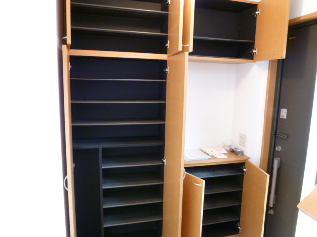 Entrance. Shoe box