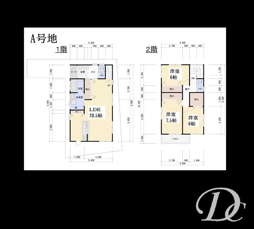 Floor plan. (A No. land), Price 29,800,000 yen, 3LDK, Land area 139.19 sq m , Building area 100.44 sq m