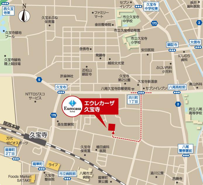 Local guide map. Please come a utility pole sign to mark.