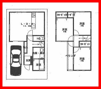 Floor plan. 23.8 million yen, 3LDK, Land area 83.53 sq m , Building area 75.34 sq m   ☆ There chambers 6 quires more