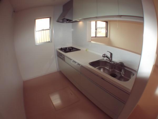 Kitchen. Easy-to-use wide type of kitchen