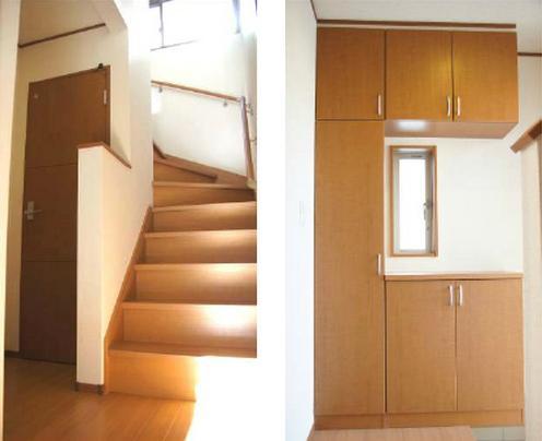 Entrance. The entrance to use widely the, Family requires the size of the shoe box that can be used by everyone. "I have to say congestion" in the morning is also eliminated by refreshing organize.