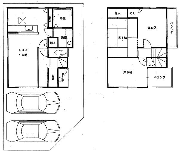 Floor plan. Price 33,800,000 yen, 3LDK, Land area 93 sq m , Building area 76.14 sq m
