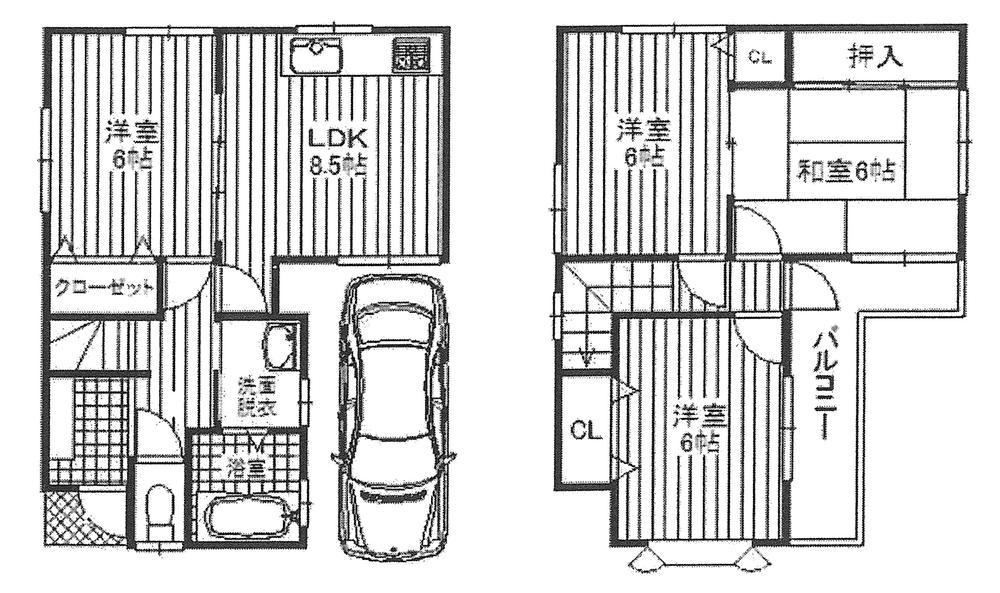 Floor plan. 19.5 million yen, 4LDK, Land area 66.12 sq m , Building area 77.23 sq m ☆ South-facing balcony ・ Day is good!