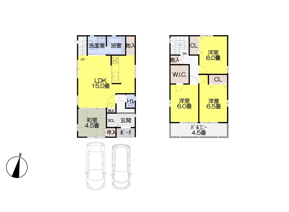Floor plan. (No. 1 point), Price 32,800,000 yen, 4LDK, Land area 99.18 sq m , Building area 93.15 sq m