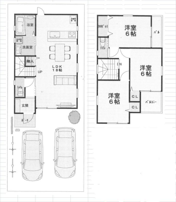 Other. (C No. land plan example), Price 36 million yen, Land area 107.31 sq m , Building area 85.05 sq m