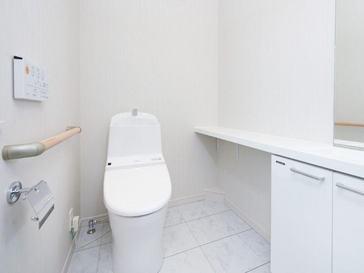 Toilet. It is clean and comfortable comfortable toilet space.  [Other construction site]