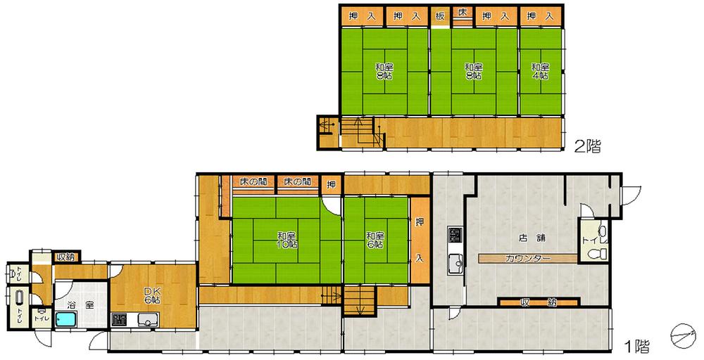 Floor plan. 16 million yen, 5DK, Land area 386.15 sq m , Building area 200.8 sq m