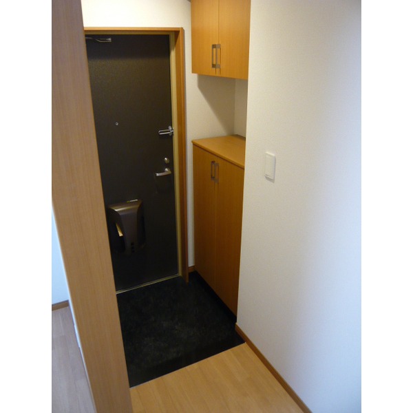 Entrance. Cupboard full