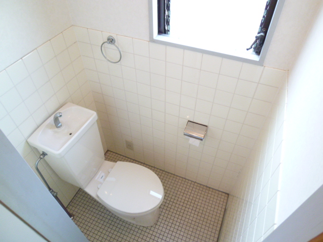 Toilet. The window is also a ventilation n easy toilet there!