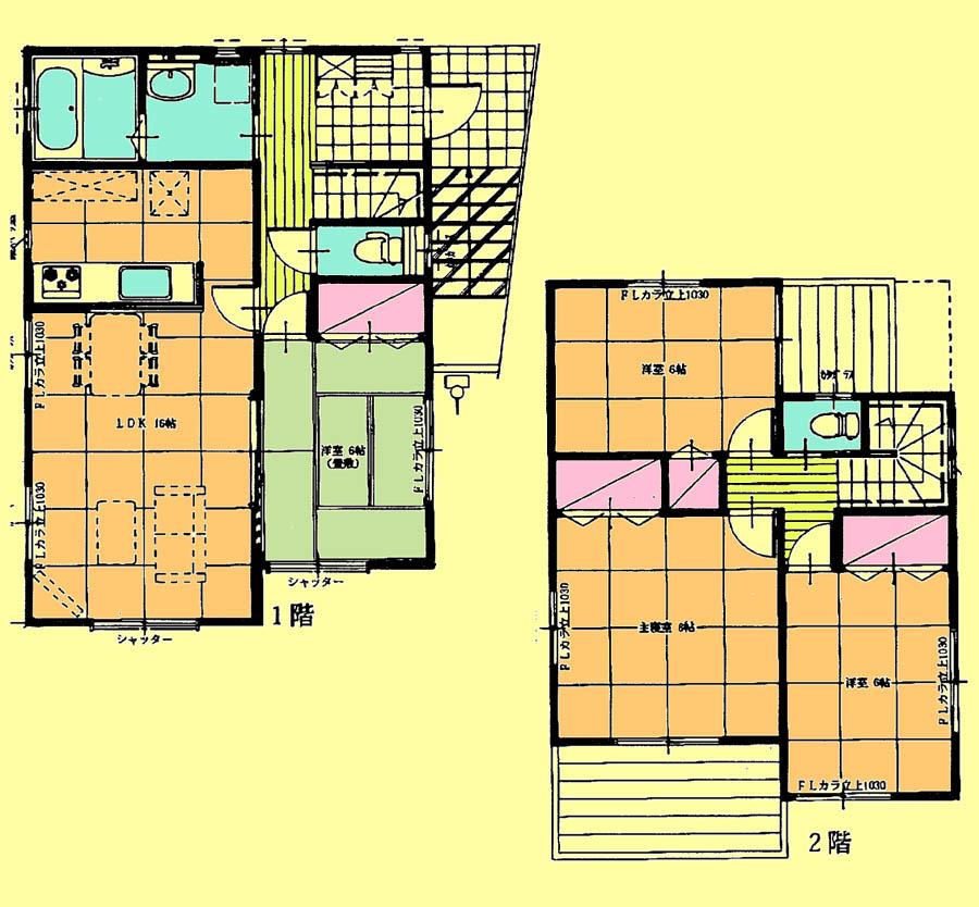 Floor plan. 19,400,000 yen, 4LDK, Land area 122.64 sq m , Building area 94.19 sq m located view in addition to this, It will be provided by the hope of design books, such as layout.