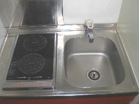 Kitchen. Since the electric stove is also safe for the first time living alone.