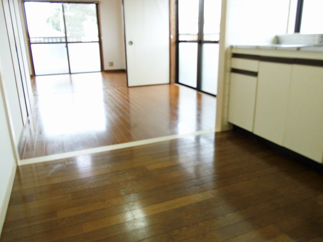 Living and room. Interior of the two-sided lighting