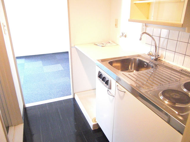 Kitchen. It is a kitchen made of Europe. It has been changed to the IH stove. 